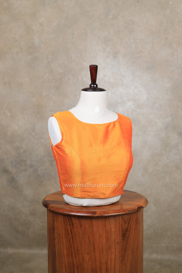 Vaigai- Yellow Blouse (Attachable Sleeves)