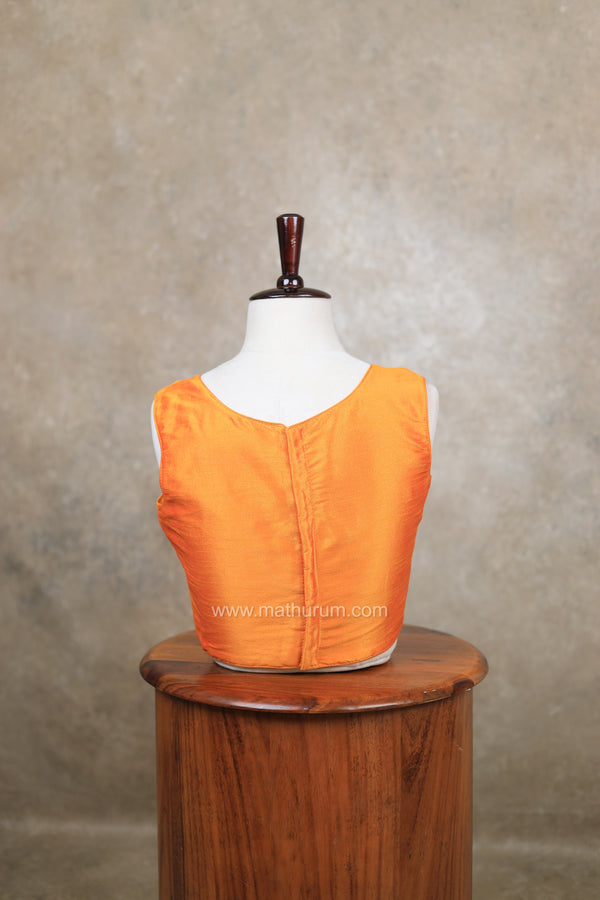 Vaigai- Yellow Blouse (Attachable Sleeves)