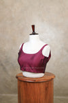 Nayan Plain- Wine Blouse