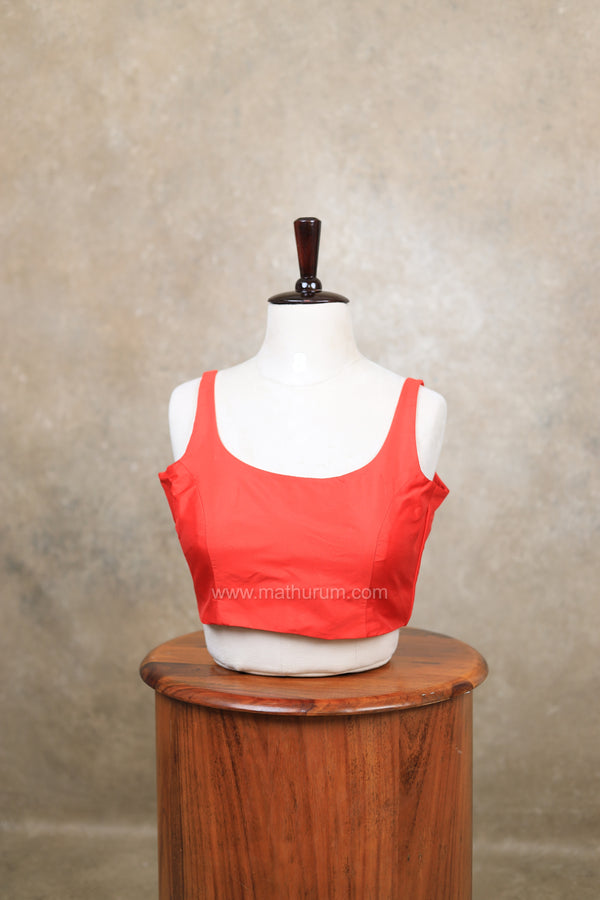 Nayan Plain- Red Blouse