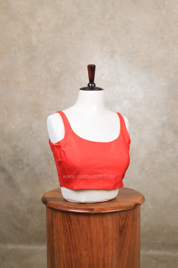 Nayan Plain- Red Blouse