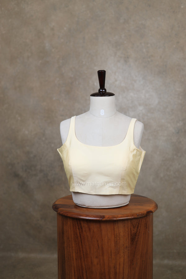 Nayan Plain- Cream Blouse
