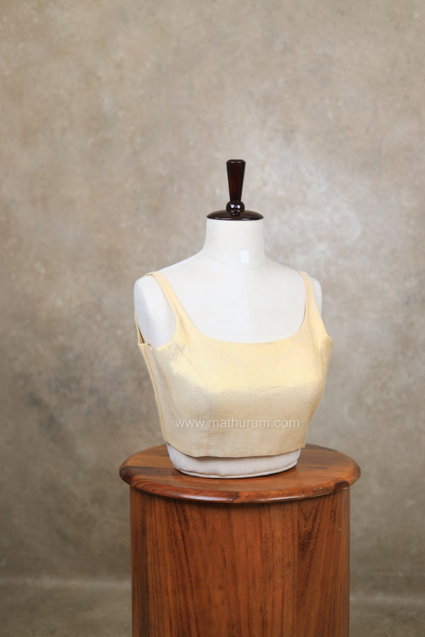 Nayan Metallic- Light Gold Blouse