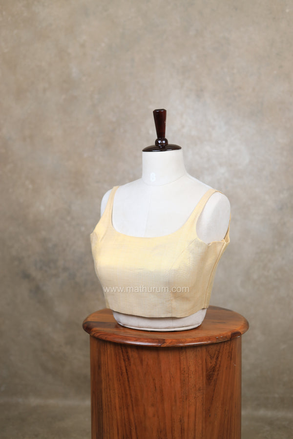 Nayan Metallic- Light Gold Blouse