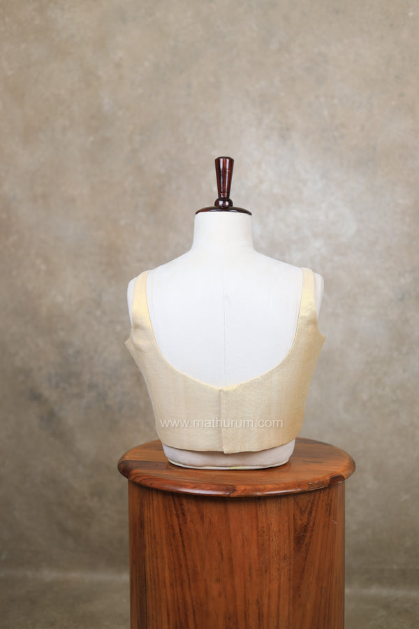 Nayan Metallic- Light Gold Blouse
