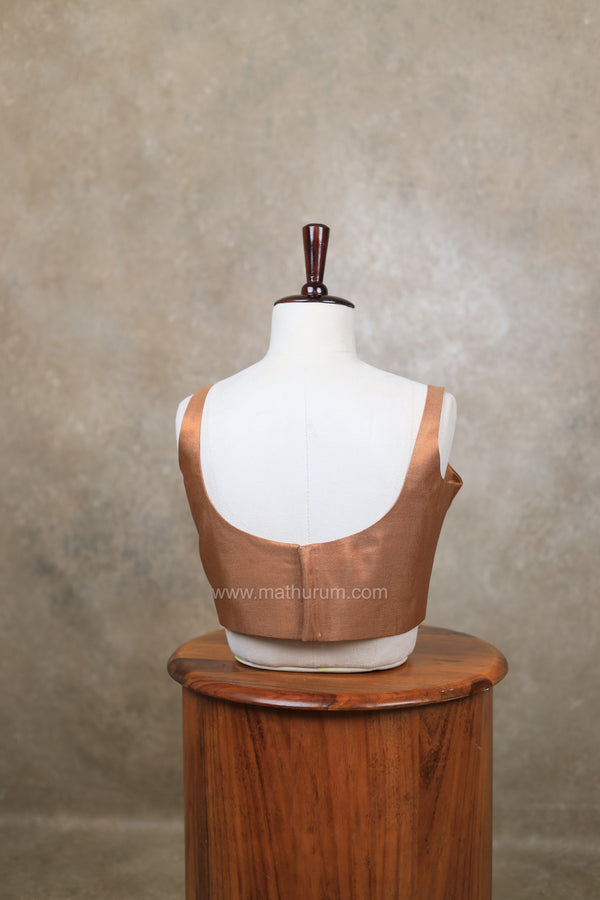 Nayan Metallic- Copper Blouse