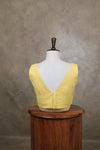 Arya- Yellow Blouse (Attachable Sleeves)