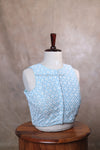 Petals- Ice Blue Blouse (Sleeveless)