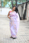 Pearl- Lilac Embroidery Saree