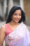 Pearl- Lilac Embroidery Saree