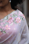 Pearl- Off White Embroidery Saree