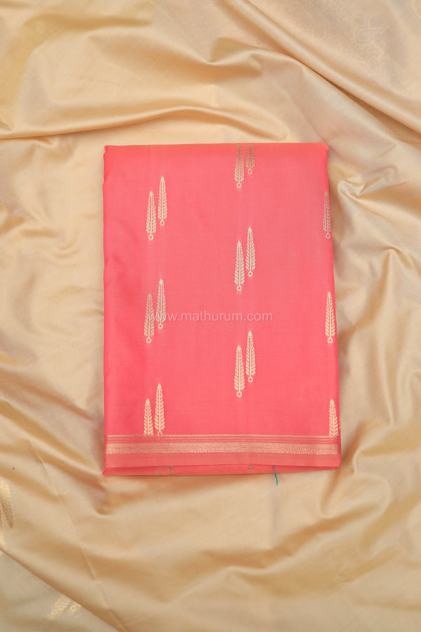 Vriksha- Pink Semi Soft Silk Saree