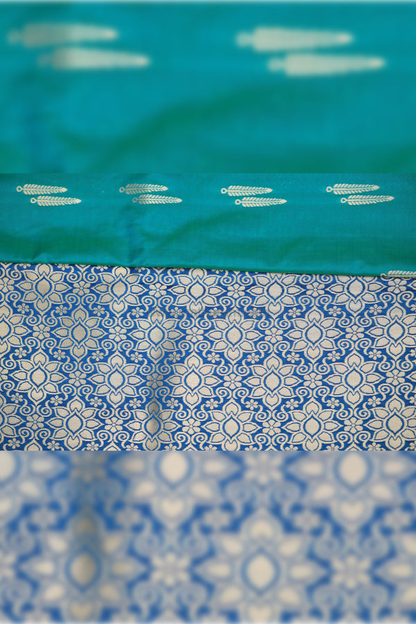 Vriksha- Peacock Green Semi Soft Silk Saree