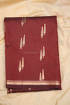 Vriksha- Dark Maroon Semi Soft Silk Saree