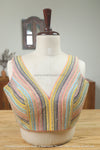 Lacy- Multi coloured Blouse (Sleeveless)