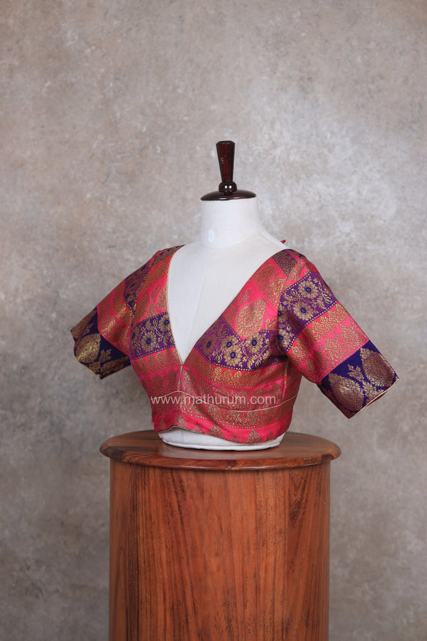 Navarangi- Pink Multi Blouse