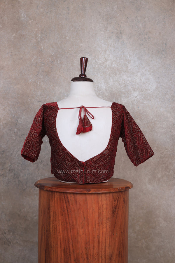 Pashmina- Maroon Blouse
