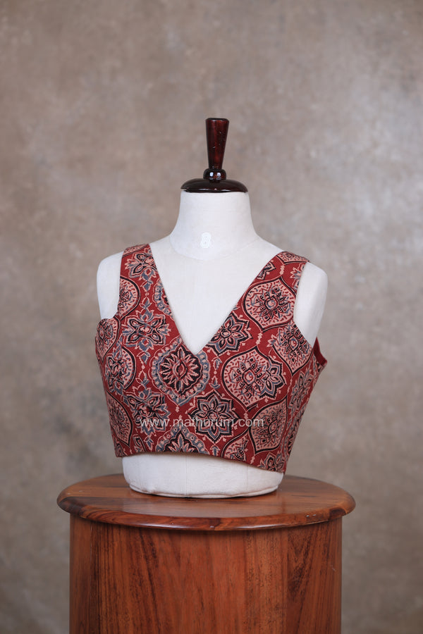 Zamra- Maroon Blouse