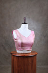 Abinaya- Baby Pink Blouse (Attachable Sleeves)
