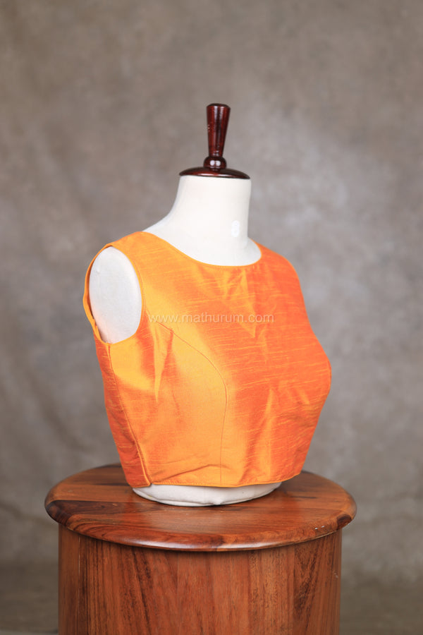 Vaigai- Yellow blouse 2.0 (Attachable Sleeves)