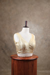 Megalai- Light Gold Blouse (Attachable Sleeves)
