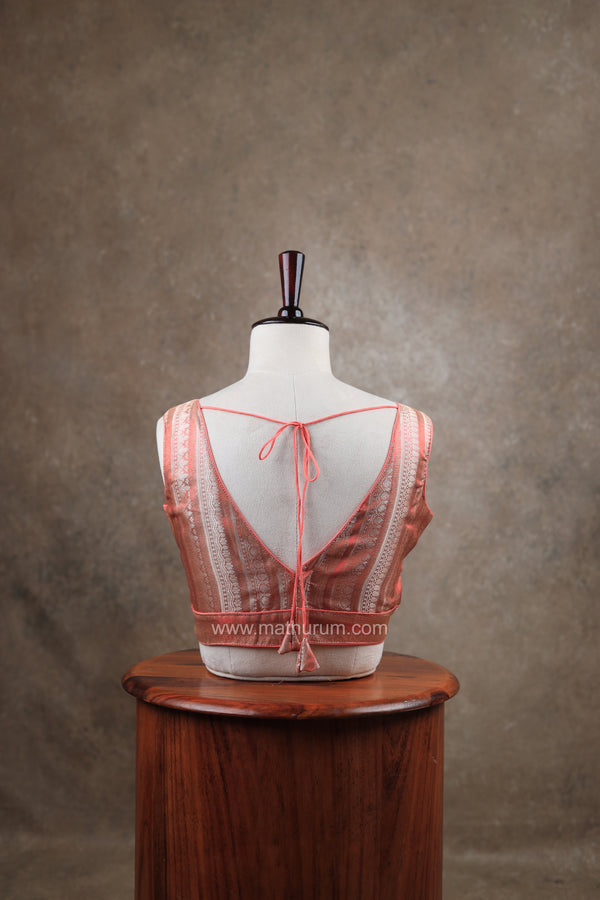Megalai- Coral Blouse (Attachable Sleeves)
