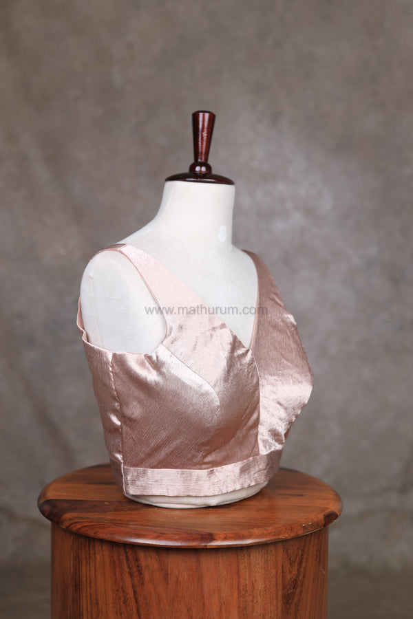 Kaira- Rose Gold Blouse (Sleeveless)