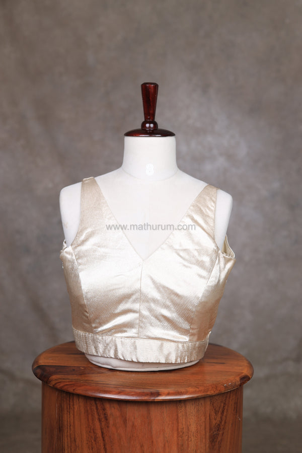 Kaira- Cream Blouse (Sleeveless)