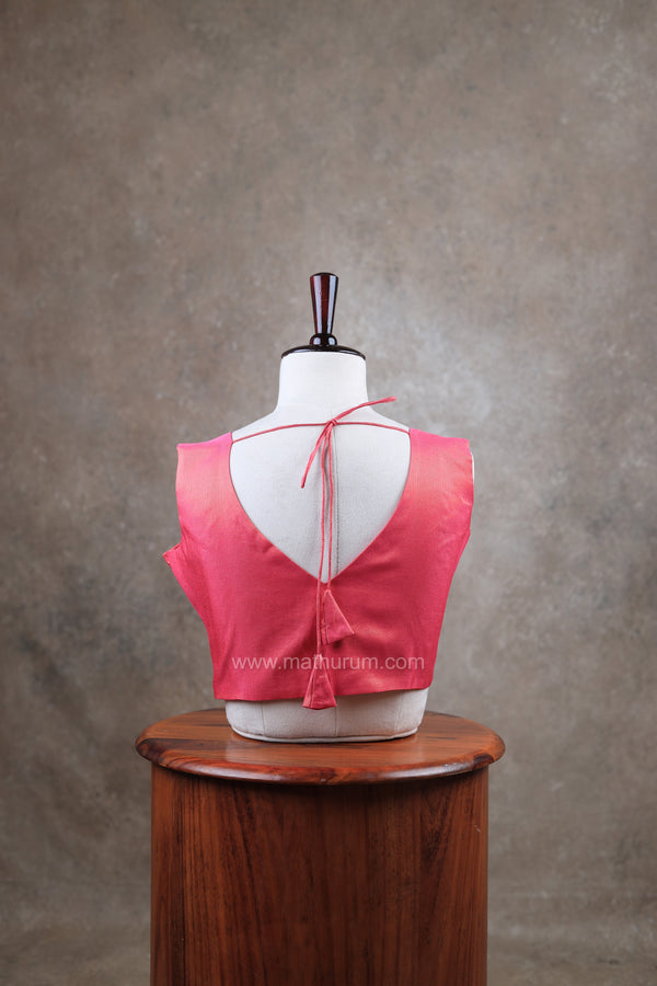 Taal- Pink Gold Blouse (Attachable Sleeves)