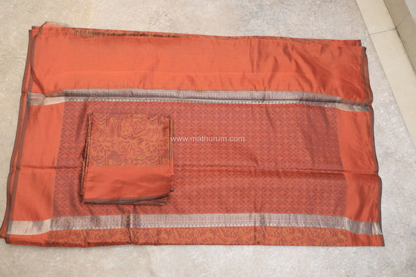 Thea- Rust Saree
