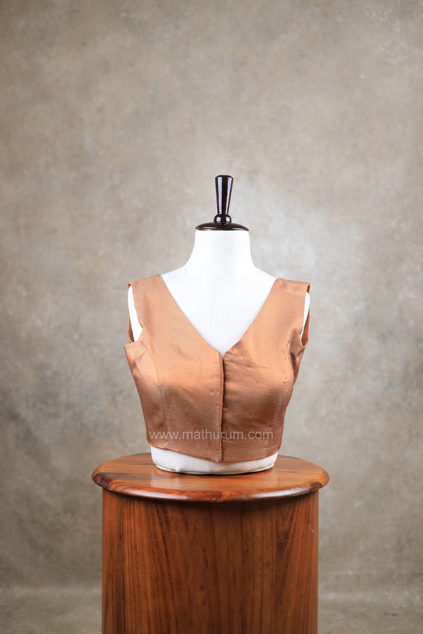 Taal- Copper Blouse (Attachable Sleeves)