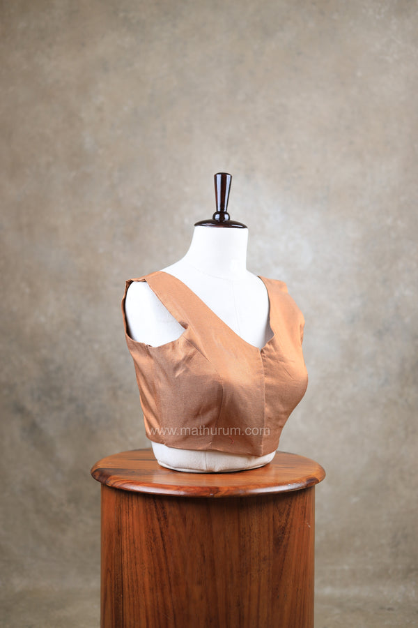 Taal- Copper Blouse (Attachable Sleeves)