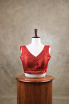 Rangeela- Maroon Blouse (Attachable Sleeves)