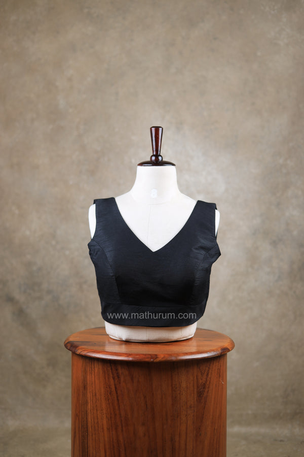 Rangeela- Black Blouse (Attachable Sleeves)