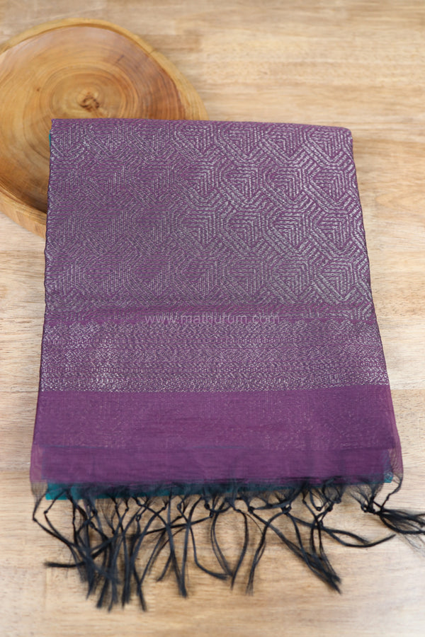 Malikai - Peacock Blue Saree