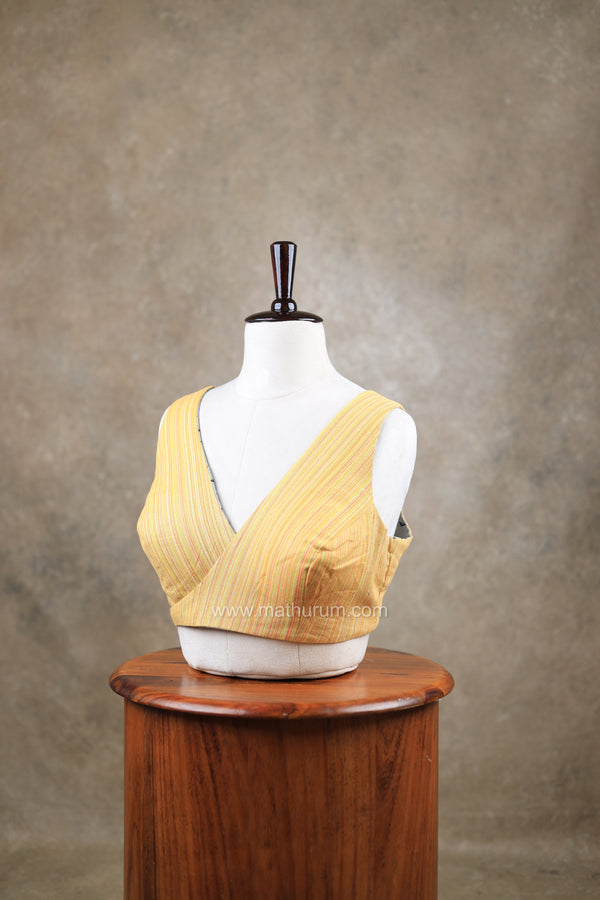 Twice as Nice- Yellow/Grey Blouse