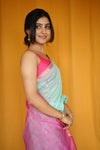 Nayan Plain- Rani Pink Blouse