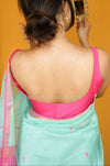 Nayan Plain- Rani Pink Blouse