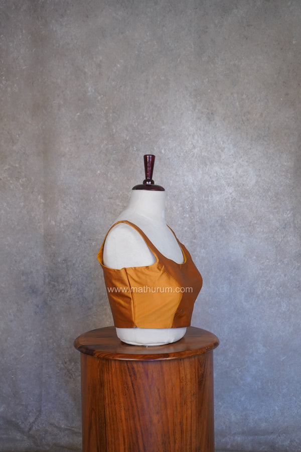 Nayan Plain- Mustard Blouse