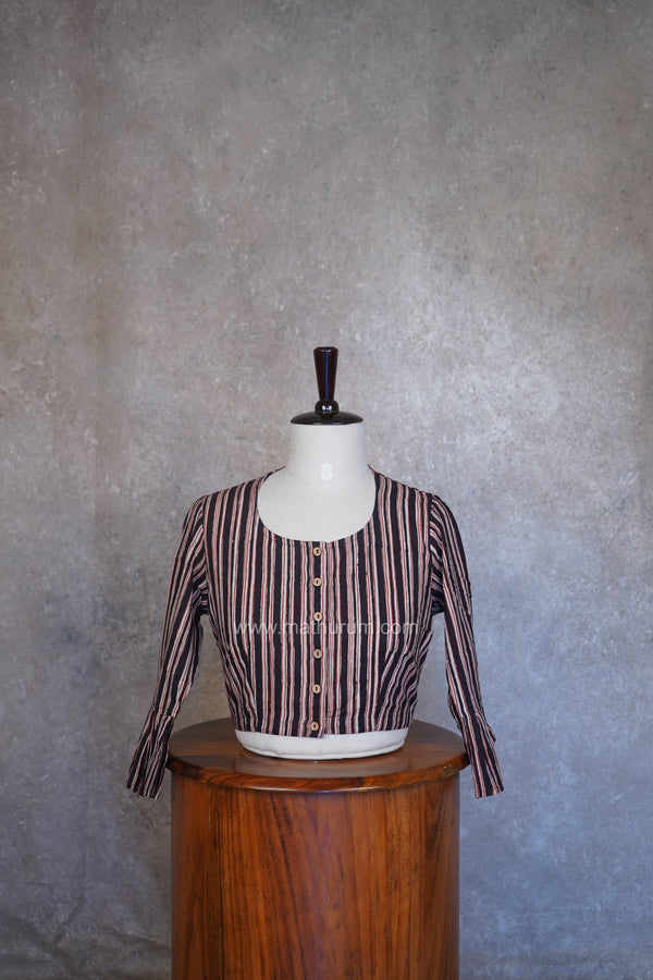 Mythri- Black Stripes Blouse