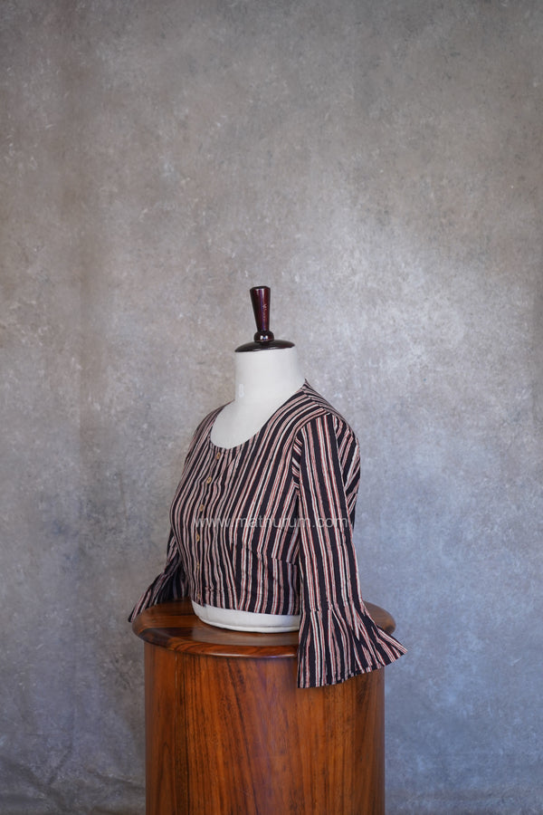 Mythri- Black Stripes Blouse