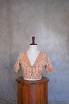 Mythri- Orange Stripes Blouse