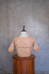 Mythri- Orange Stripes Blouse