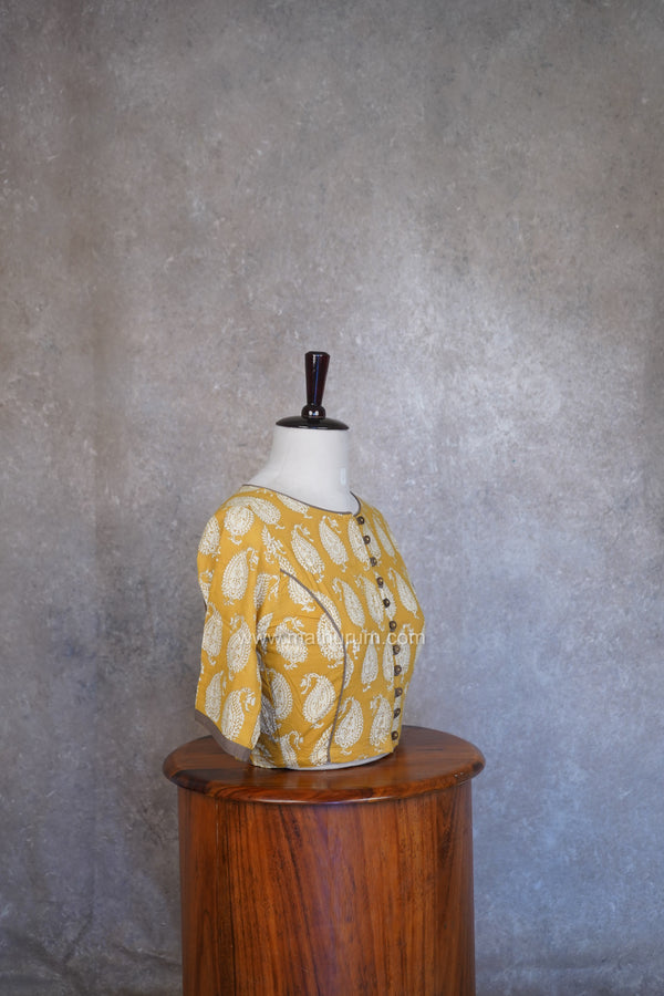 Mythri- Mustard Blouse