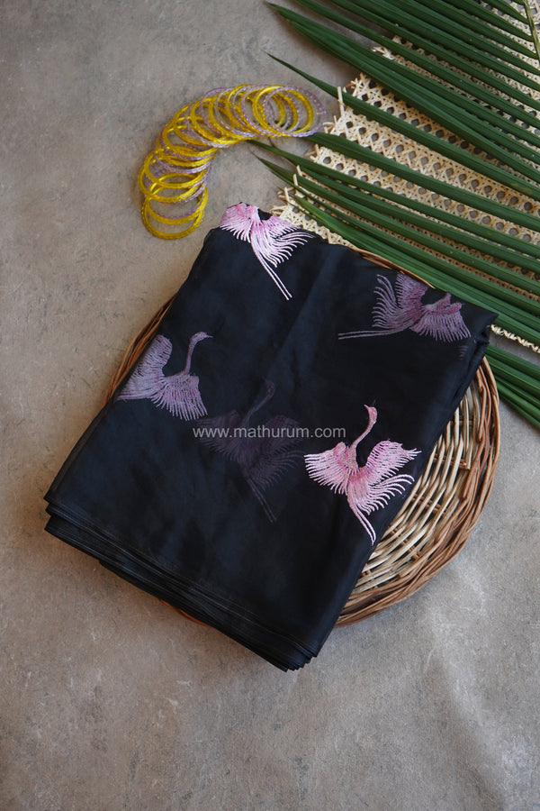 Flamingo Organza Saree