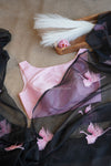 Flamingo Organza Saree