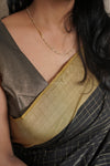 Maya Semi-Silk Gold Checks Saree