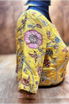 Meher- Mustard Penkalamkari Zardosi Blouse