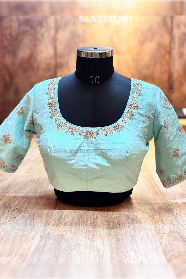 ISHQ- Powder Blue Zardosi Blouse