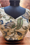 RAAS- Beige Penkalamkari Zardosi Blouse